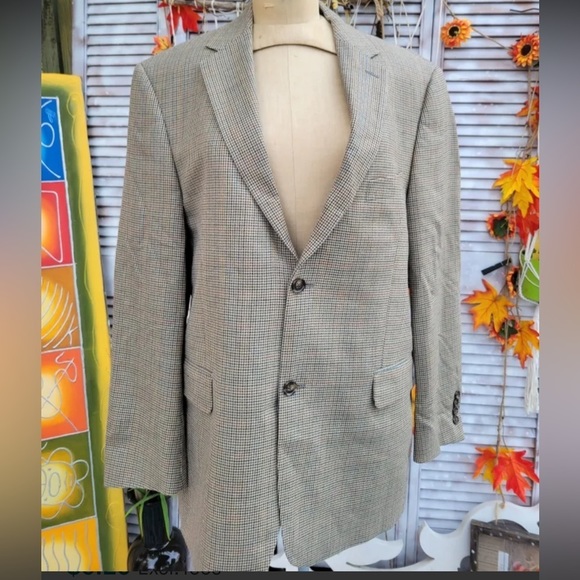 TOMMY HILFIGER Vintage Silk Wool Blazer - Picture 4 of 7